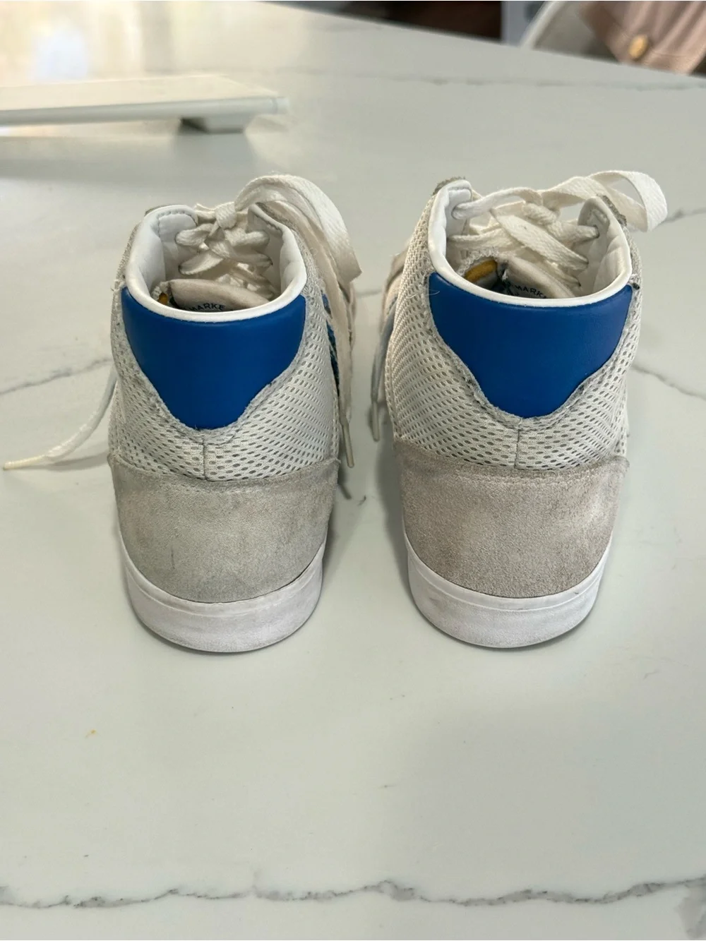 Adidas Basket Profi White Royal Blue Men's Athletic Shoes